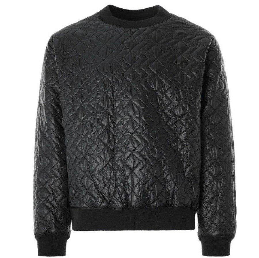 Woman * | Best Sale Port Northampton Man Monitaly Quilted Fill Pullover Black