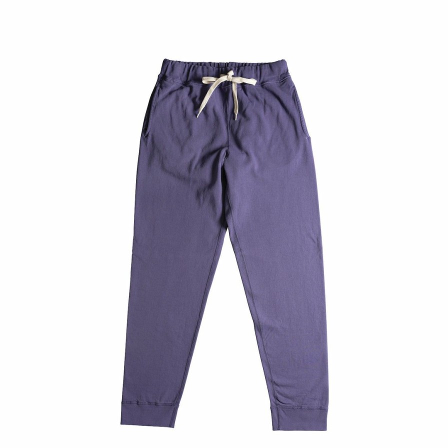 Woman * | Outlet Port Northampton Velva Sheen Viper Sweatpants Royal Purple