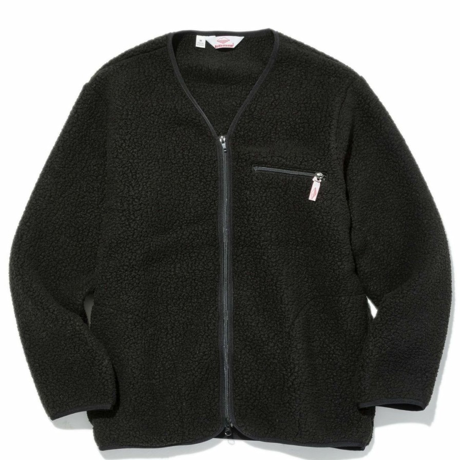 Woman * | Brand New Port Northampton Man Battenwear Lodge Cardigan Black