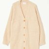 Woman * | Best Sale Port Northampton Woman Atelier Delphine Amelia Cardigan Long Grain