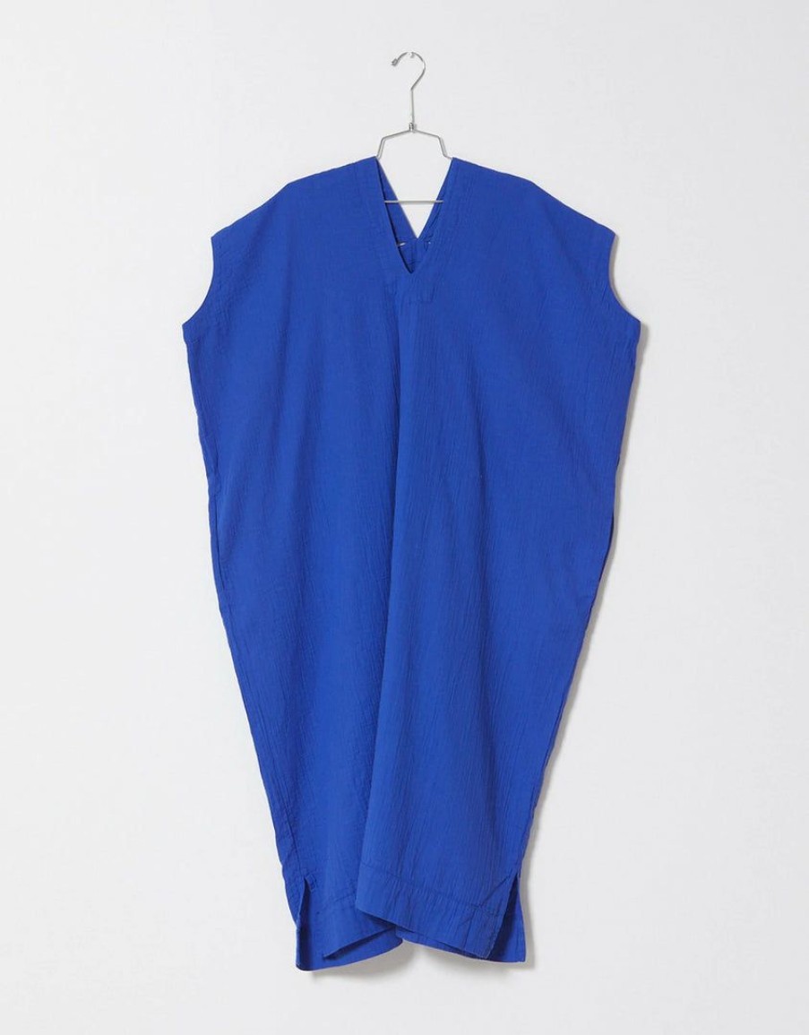 Woman * | Discount Port Northampton Atelier Delphine Crescent Dress Long Majorelle Blue Woman