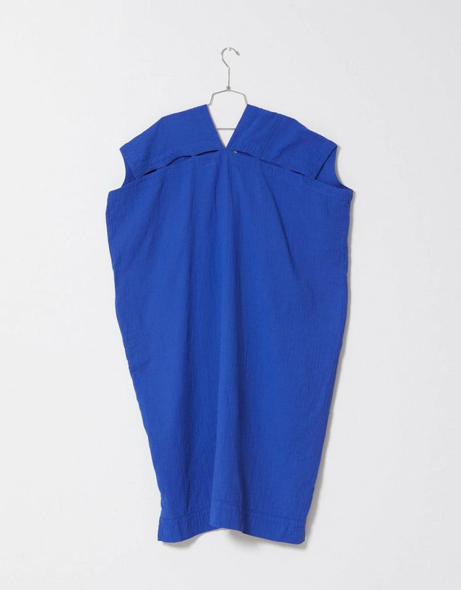 Woman * | Discount Port Northampton Atelier Delphine Crescent Dress Long Majorelle Blue Woman