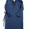 Woman * | Outlet Port Northampton Wrk Shp Cotton Waffle Dress Blue Woman