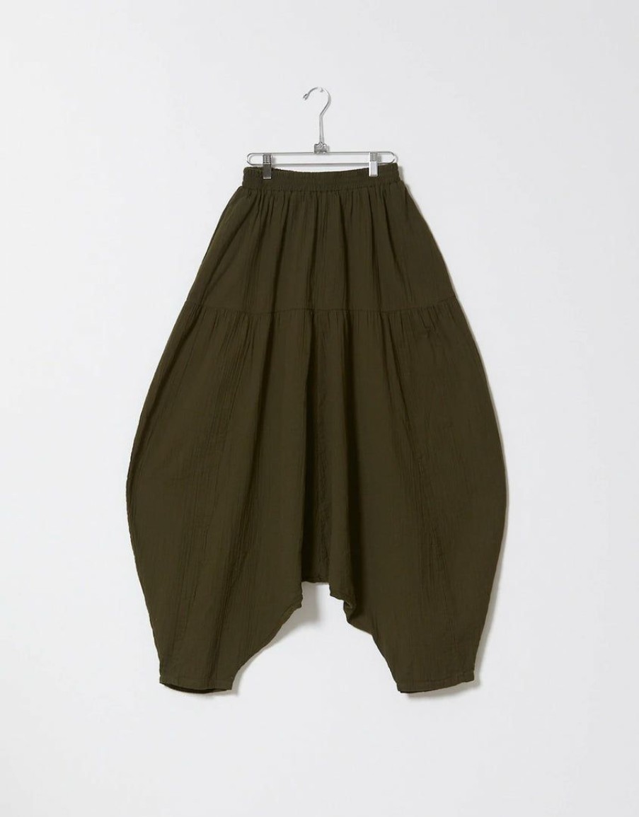 Woman * | Hot Sale Port Northampton Atelier Delphine Michi Pant Hunter Green