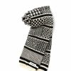 Woman * | Best Sale Port Northampton Rototo Sock Stole Ivory / Black