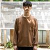 Woman * | Cheapest Port Northampton Jackman Long Sleeve Pocket Tee Flame Brown