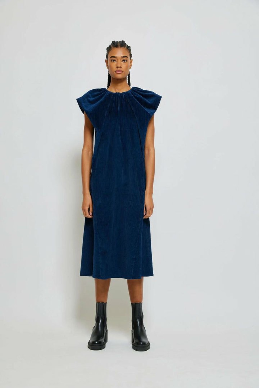 Woman * | New Port Northampton Atelier Delphine Cacie Corduroy Dress Woman