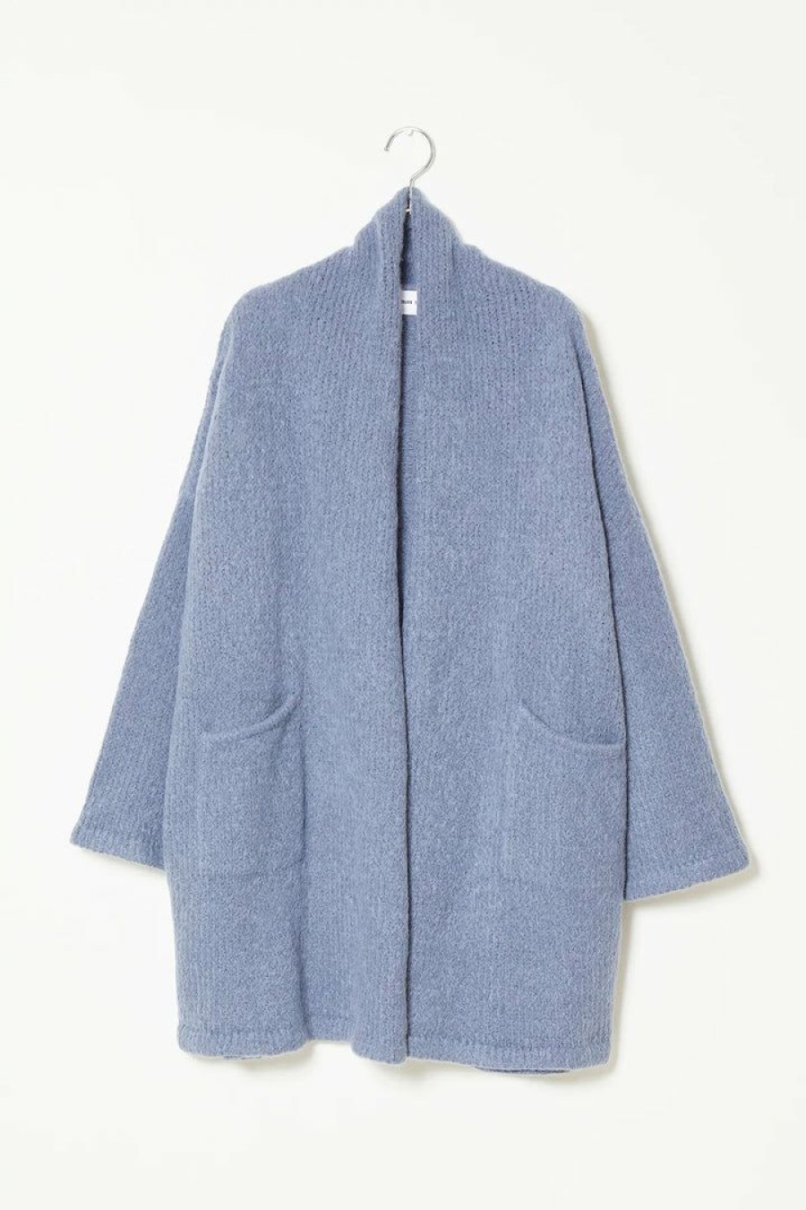 Woman * | Brand New Port Northampton Atelier Delphine Haori Coat In Baby Alpaca Slate Woman