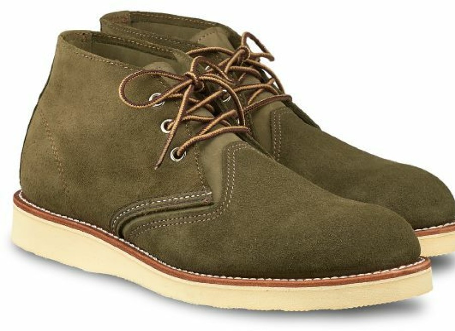 Man * | Deals Port Northampton Man Red Wing Work Chukka Loden Rough-Out Leather