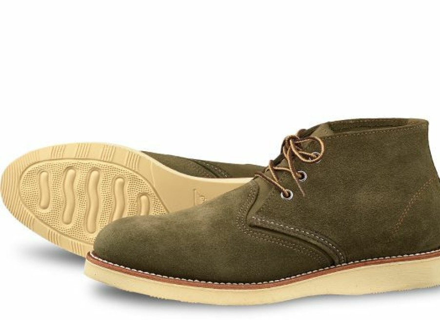 Man * | Deals Port Northampton Man Red Wing Work Chukka Loden Rough-Out Leather