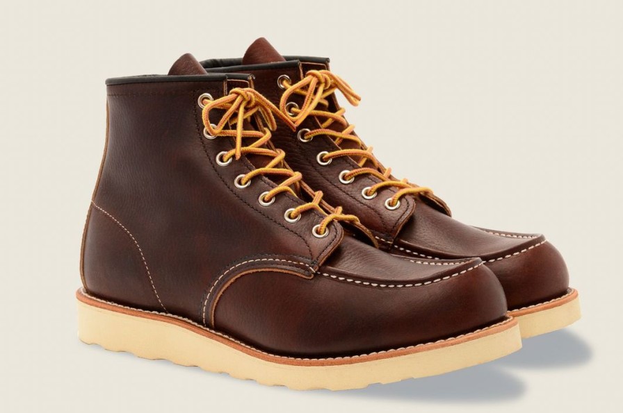 Man * | Best Reviews Of Port Northampton Man Red Wing 6 Moc Briar Oil Slick