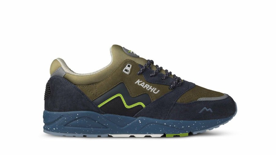 Man * | Flash Sale Port Northampton Man Karhu Aria 95 Northern Lights India Ink / Dark Olive