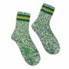 Woman * | Best Pirce Port Northampton A Hope Hemp Hsx-100 Stripe Socks Green / Yellow