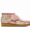 Woman * | Best Reviews Of Port Northampton Women'S Clarks Wallabee Boot Pink Floral Woman