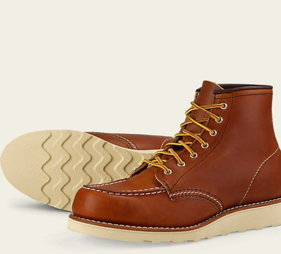 Woman * | Best Deal Port Northampton Woman Women'S Red Wing 6 Classic Moc Toe Oro Red Oro Legacy