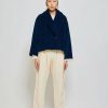 Woman * | Buy Port Northampton Atelier Delphine Tova Jacket Majolica Blue Corduroy