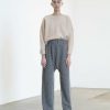 Woman * | Coupon Port Northampton Atelier Delphine Kiri Pant In Boucle Alpaca Woman Dark Grey