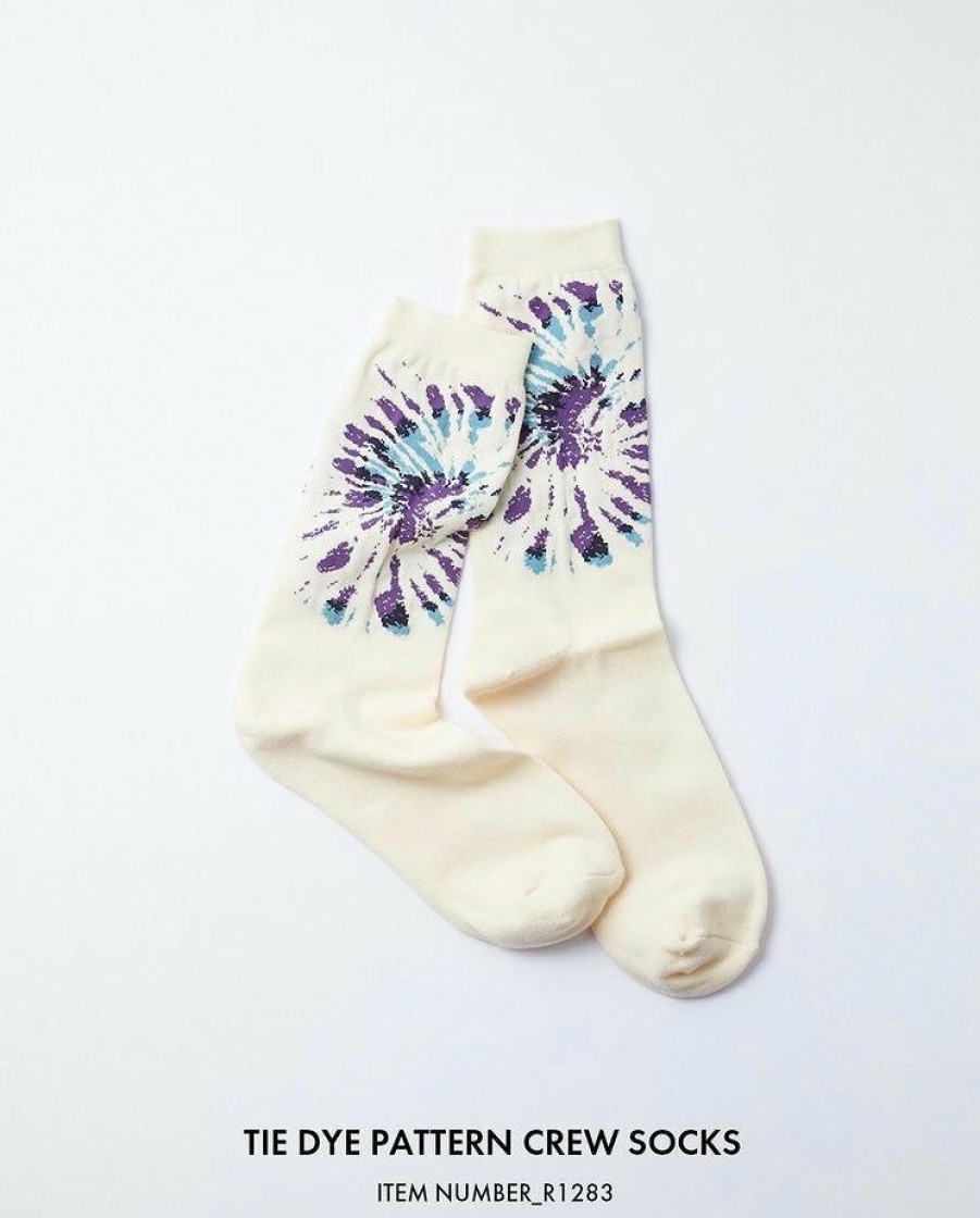 Woman * | Best Pirce Port Northampton Rototo Tie Dye Pattern Crew Sock