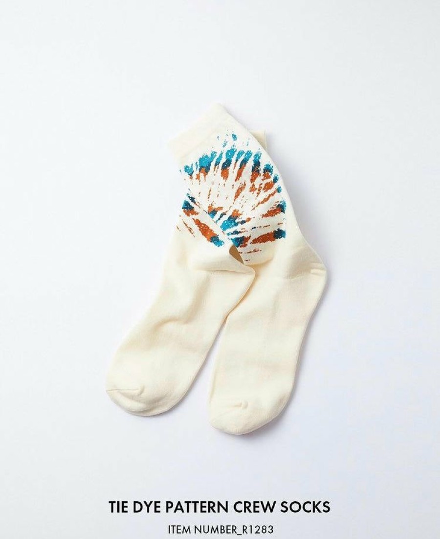 Woman * | Best Pirce Port Northampton Rototo Tie Dye Pattern Crew Sock