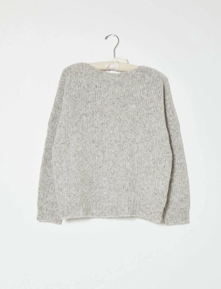 Woman * | Cheap Port Northampton Atelier Delphine Tere Sweater Watery Sky Woman