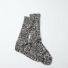 Woman * | Best Pirce Port Northampton Rototo Low Gauge Slub Crew Socks Black/White