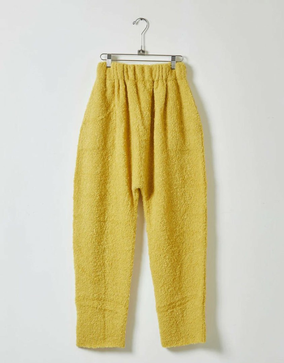 Woman * | Best Deal Port Northampton Atelier Delphine Kiri Pant In Boucle Alpaca Corn