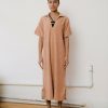 Woman * | Hot Sale Port Northampton Woman Baserange Galu Shirtdress Mar Brown