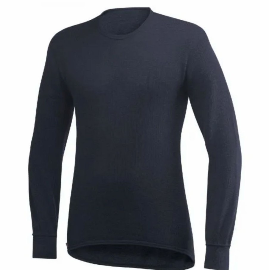 Woman * | Promo Port Northampton Woolpower 200 Crewneck Dark Navy Man