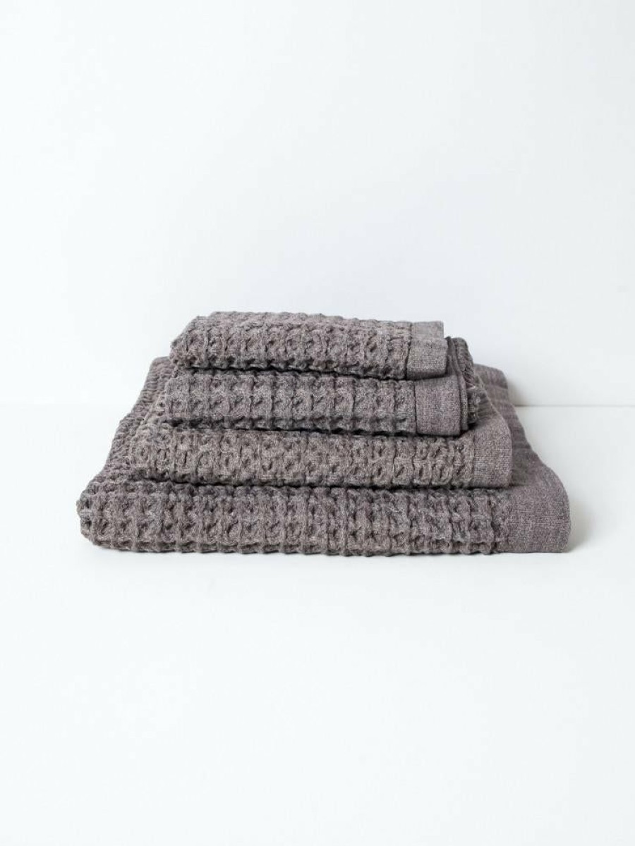 Homegoods & Accessories * | Wholesale Port Northampton Man Lattice Waffle Towels Brown