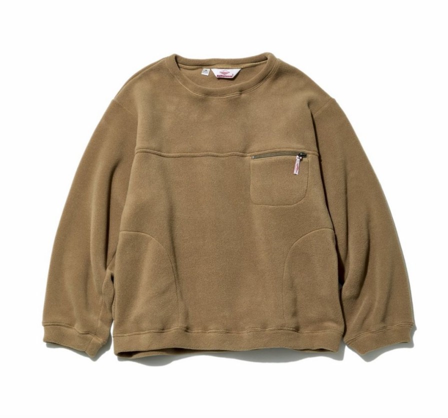 Woman * | Budget Port Northampton Man Battenwear Lodge Crewneck Cappuccino