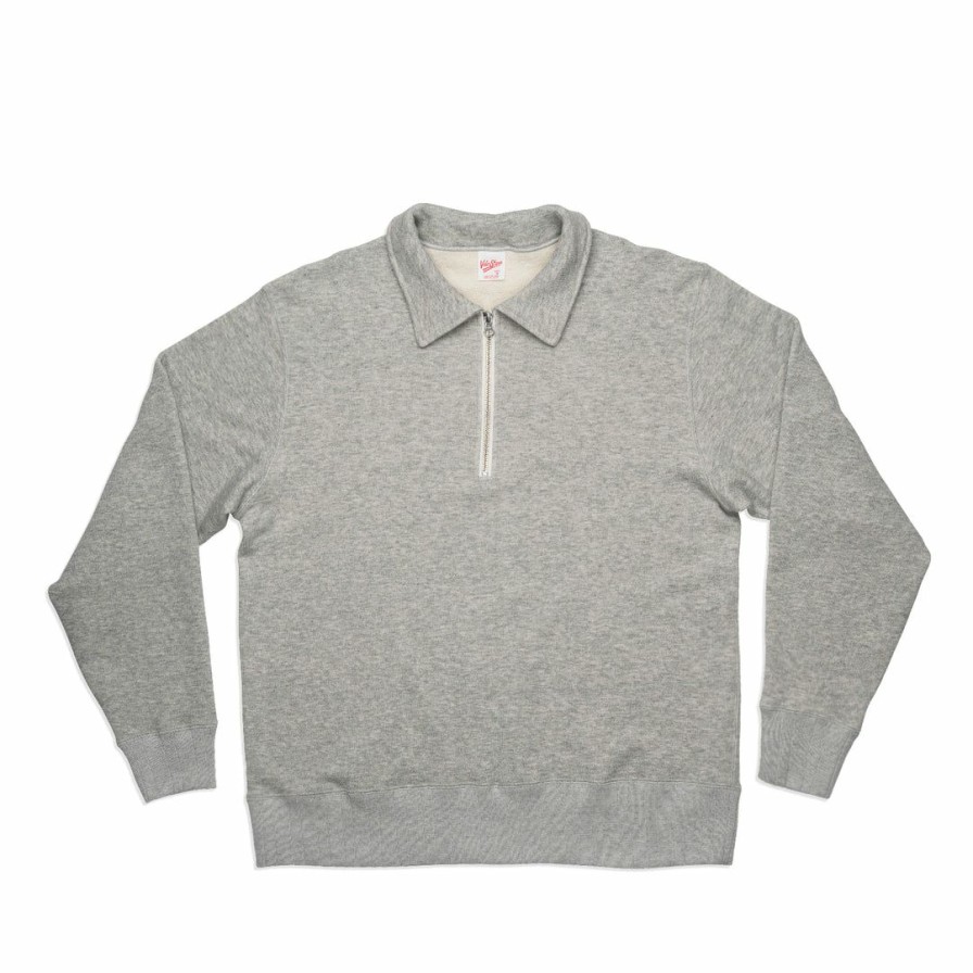 Woman * | Top 10 Port Northampton Velva Sheen 1/2 Zip Loopwheer Sweat Man