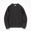 Man * | Wholesale Port Northampton Jackman Waffle Midneck Ink Black