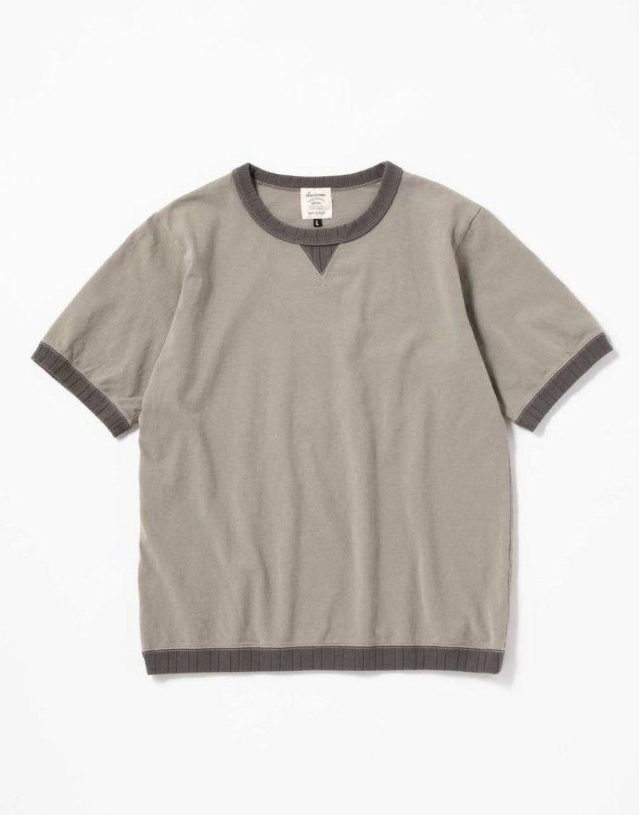 Woman * | Best Sale Port Northampton Jackman Rib Tee Smoke Grey