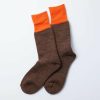 Woman * | Best Deal Port Northampton Rototo Hybrid Boot Crew Sock Orange / Brown Man