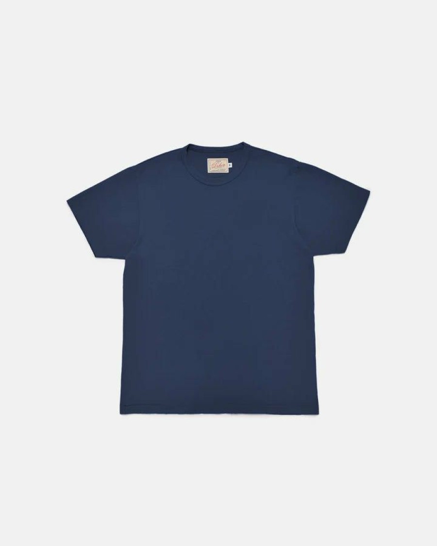 Woman * | Wholesale Port Northampton Man Dehen Heavy Duty Tee Navy