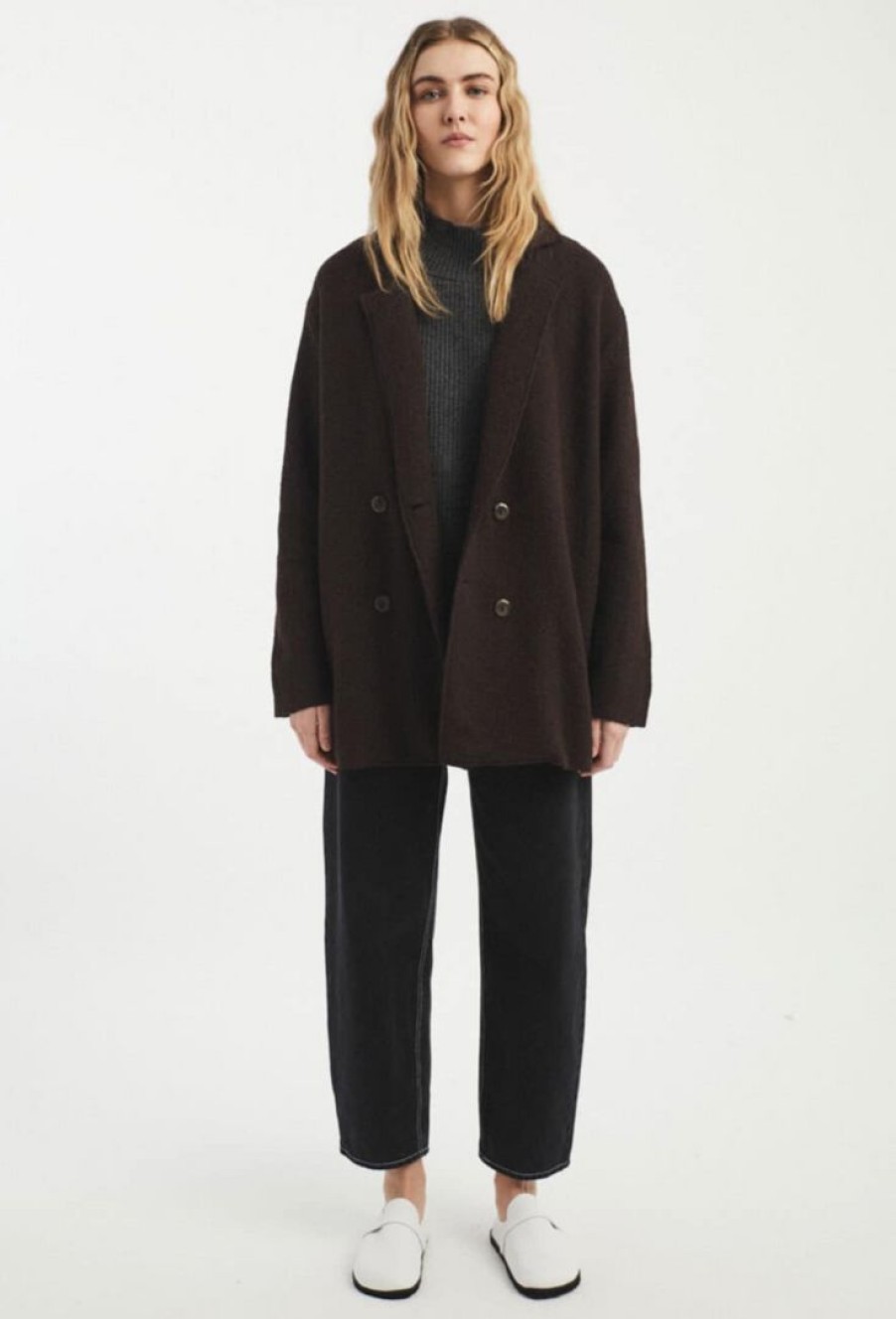 Woman * | Top 10 Port Northampton Rita Row Weimar Blazer Choco Woman