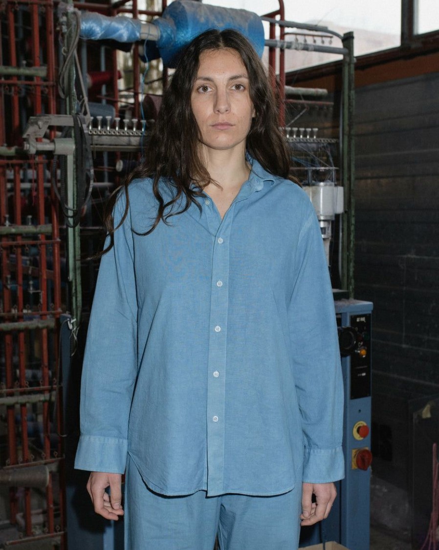 Woman * | Best Sale Port Northampton Baserange Ole Shirt Lectoure Blue