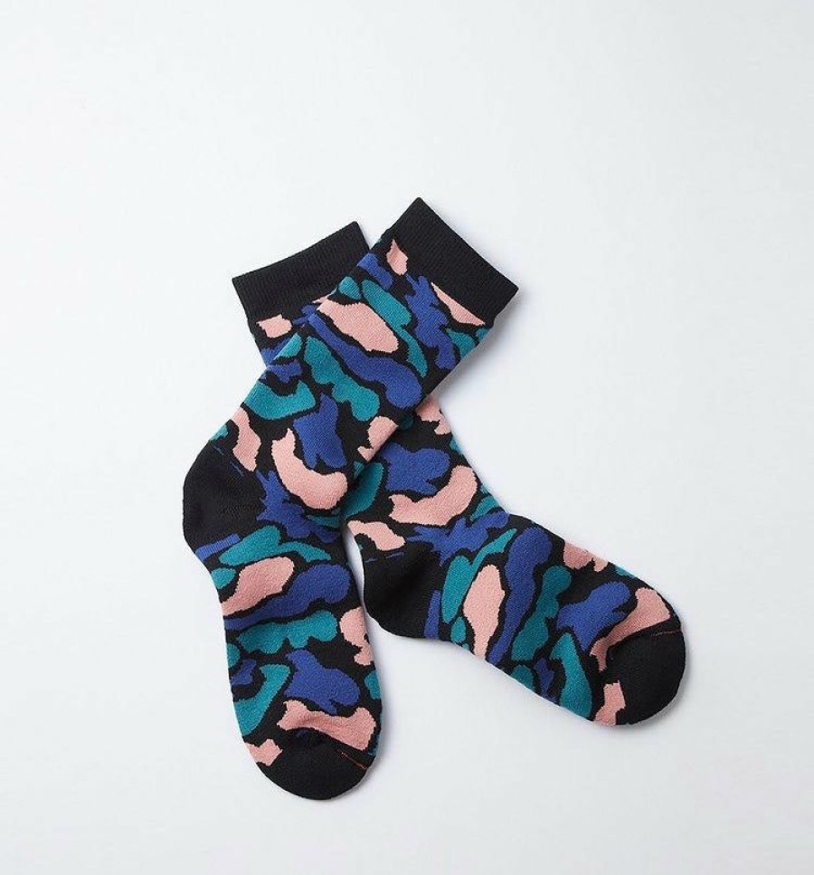 Woman * | Best Pirce Port Northampton Man Rototo Pile Camo Crew Socks Multi