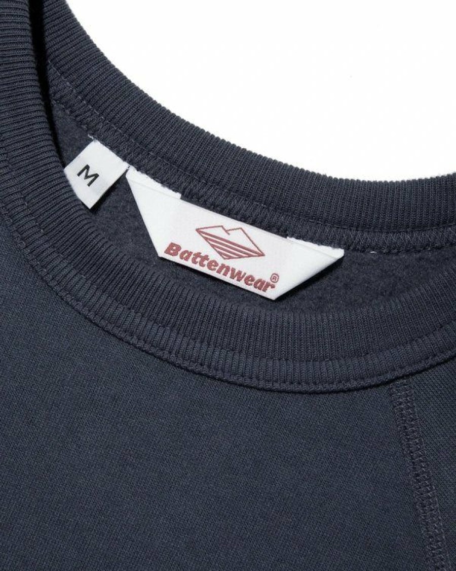 Woman * | Brand New Port Northampton Man Battenwear Reach Up Sweatshirt Midnight Navy