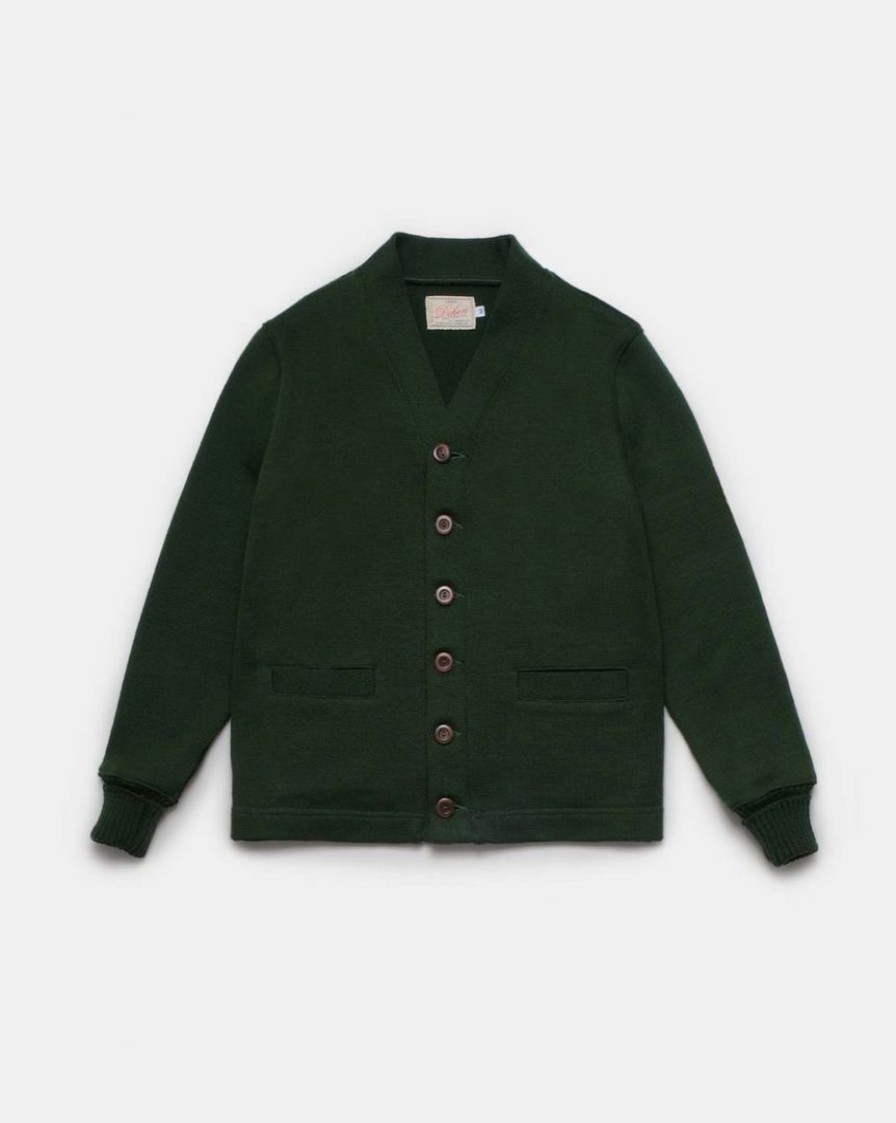 Woman * | Buy Port Northampton Dehen 1920 Classic Cardigan Pine Green