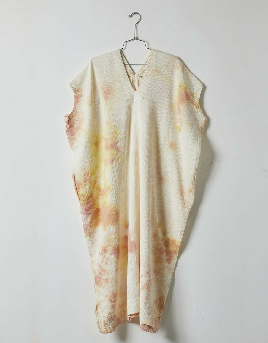 Woman * | Best Pirce Port Northampton Woman Atelier Delphine Crescent Dress Citrus Tie Dye