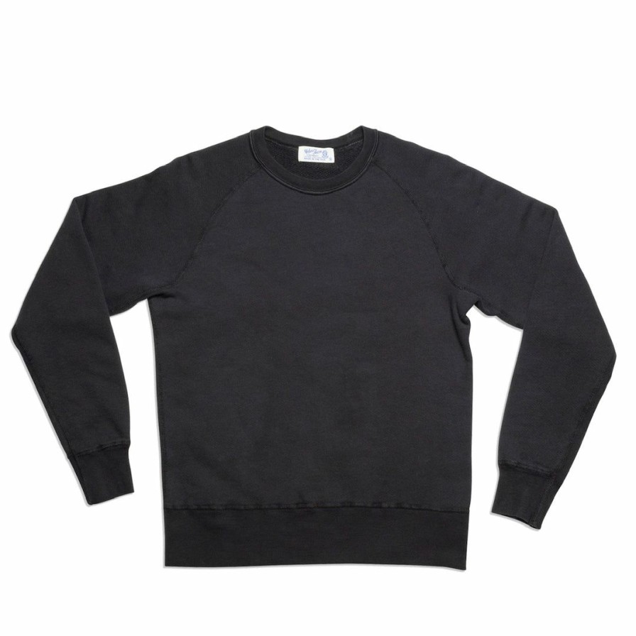 Woman * | Promo Port Northampton Man Velva Sheen Crewneck Freedom Sweat Black