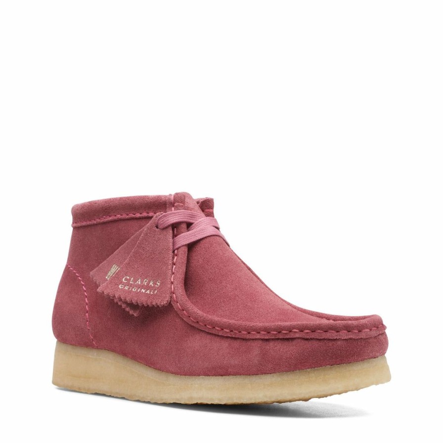 Woman * | Flash Sale Port Northampton Women'S Clarks Wallabee Boot Rose Woman