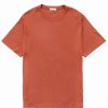 Man * | Hot Sale Port Northampton Man Interlock Supima Cotton Tee Sienna Red