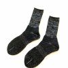 Woman * | Wholesale Port Northampton Rototo Washi Pile Crew Socks Black Man