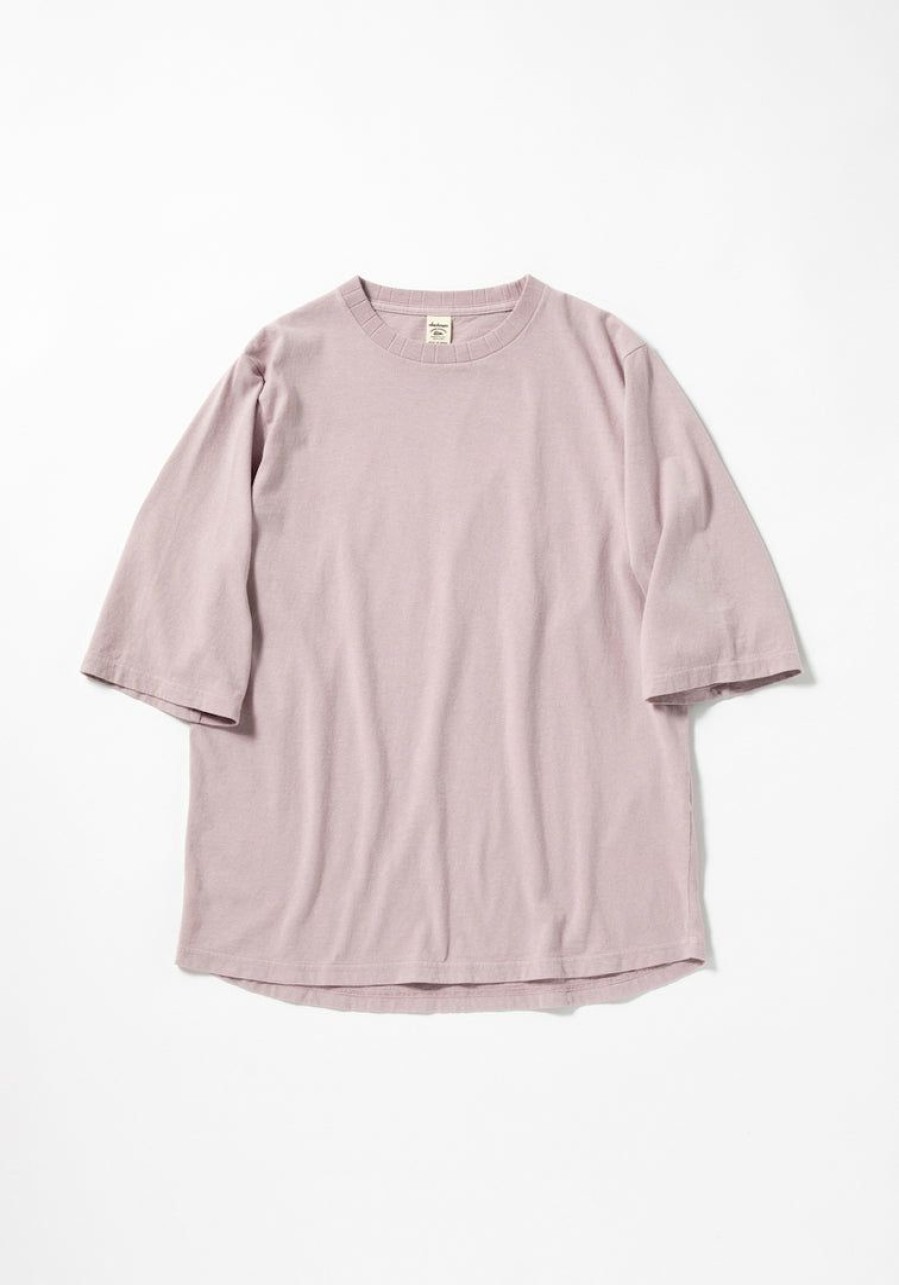 Man * | Deals Port Northampton Jackman 1/2 Sleeve Tee Shirt Mist Purple