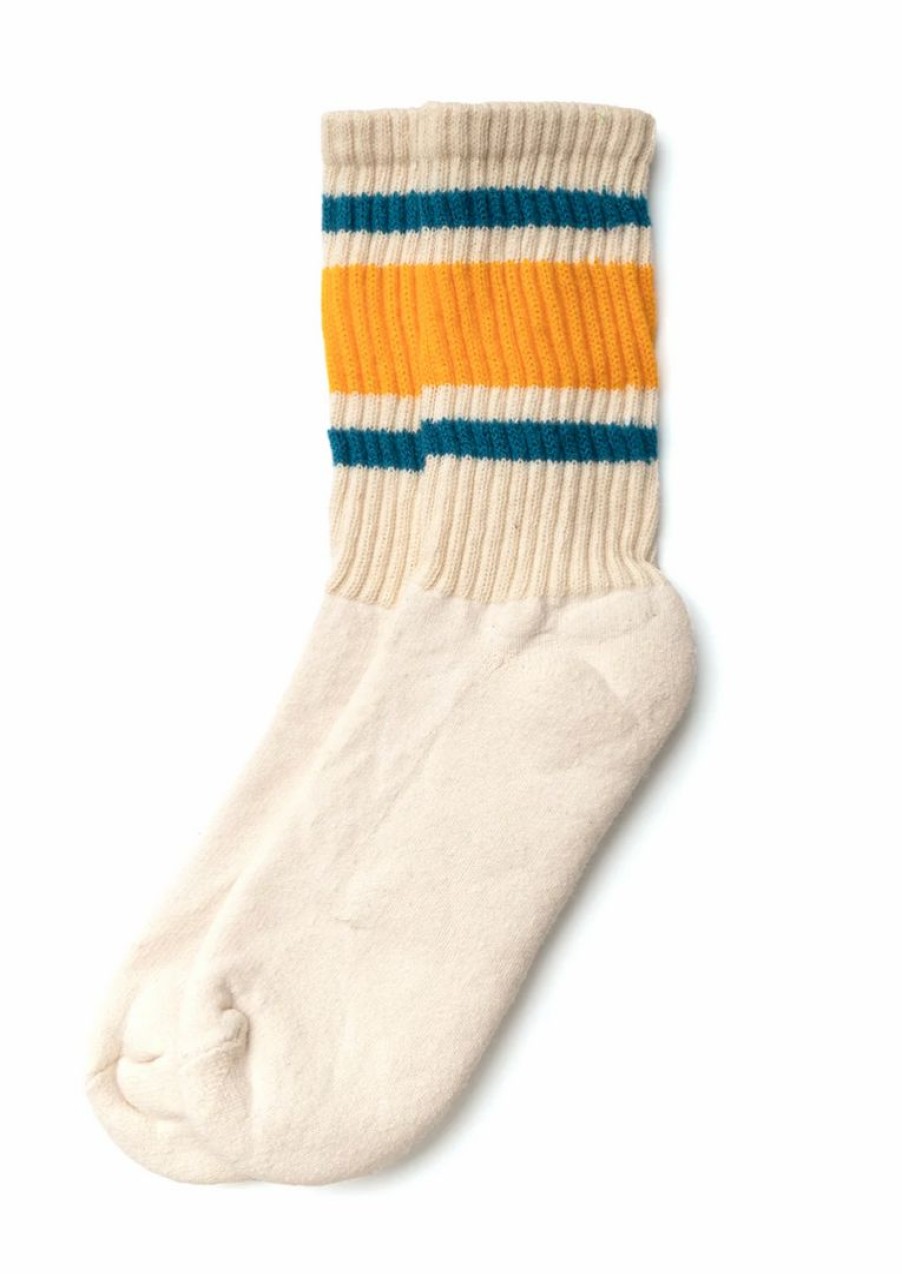 Woman * | Best Deal Port Northampton Man American Trench Retro Stripe Sock Gold / Tile